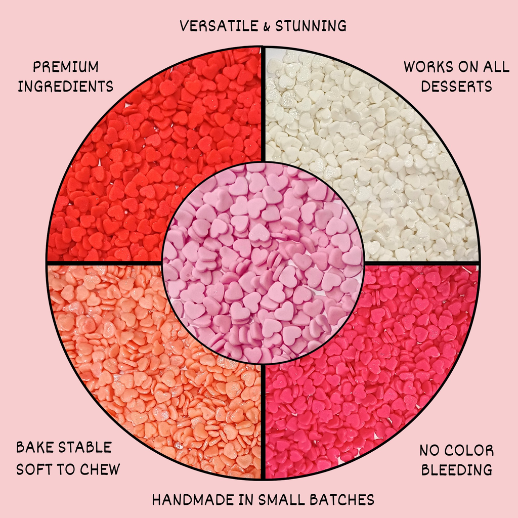 valentine sprinkles 05 edible decoration for baking dessert 100g