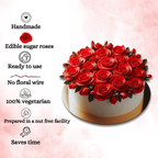 sugar flowers for cake cupcake decoration red 120 gms