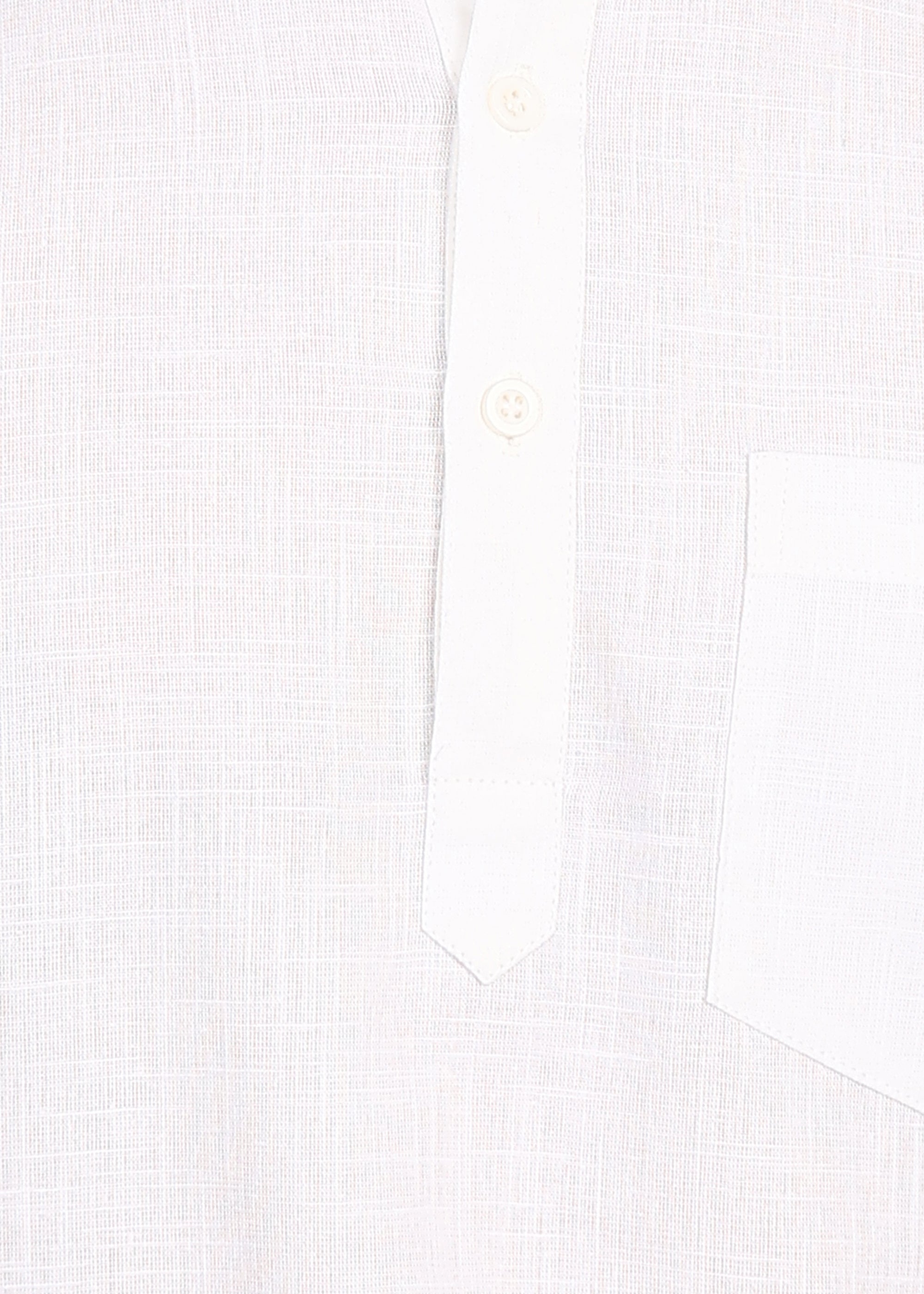 Fabmade Ivory Ease Linen Short Kurta Co-Ord Set