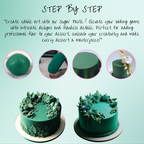 confect emerald green sugarpaste br b 250 gms b