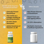 Health Veda Organics L-Glutathione Capsules - Distacart