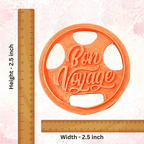 confect toppers cutters congratulations topper cutter bon voyage