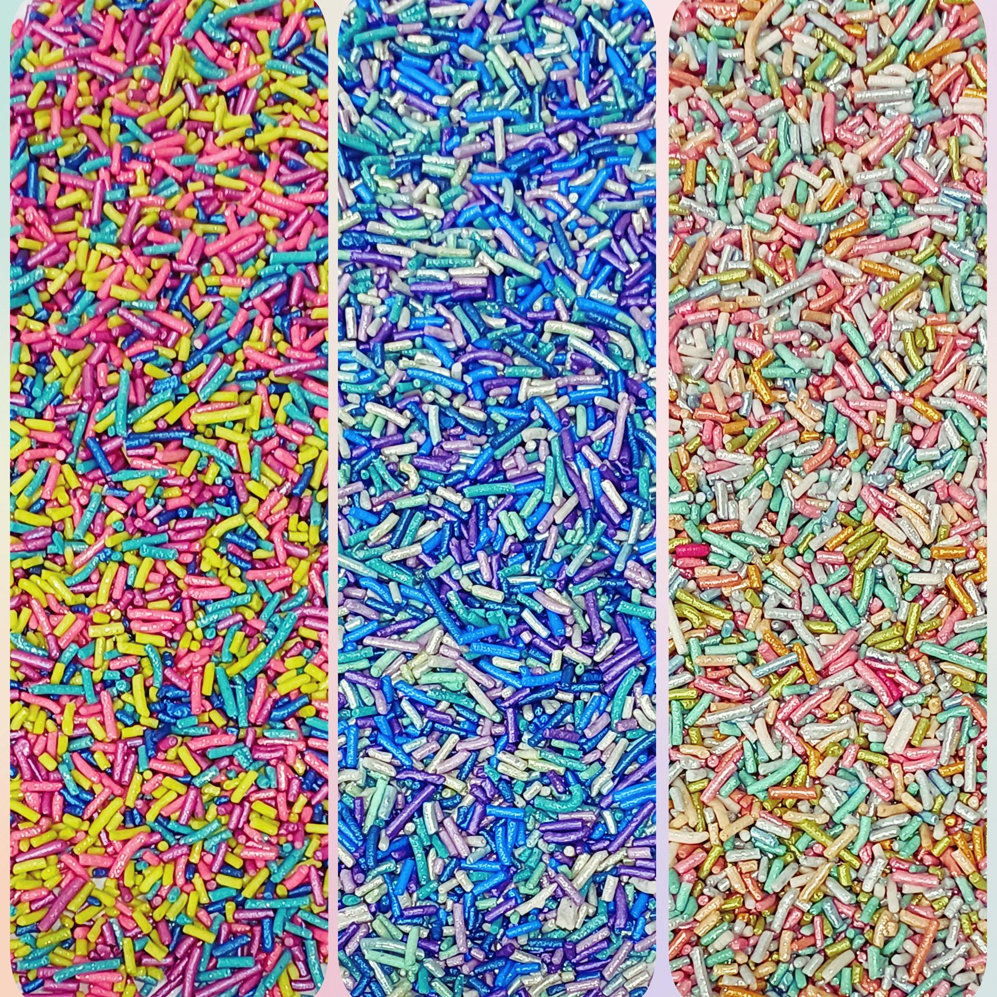confect rainbow magic sprinkles mix colourful celebration sprinkles for cake decor 140 gms rainbow sprinkles 01
