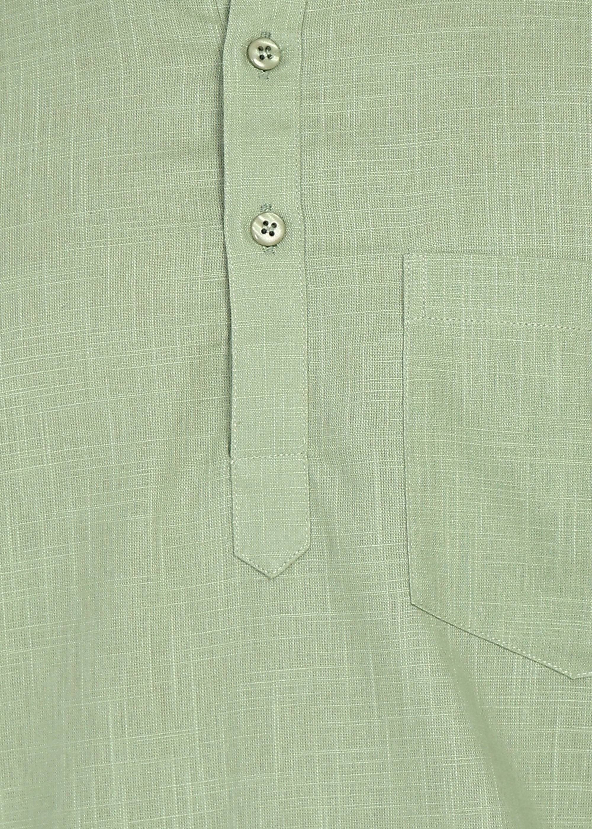 Fabmade Sage Linen Kurta