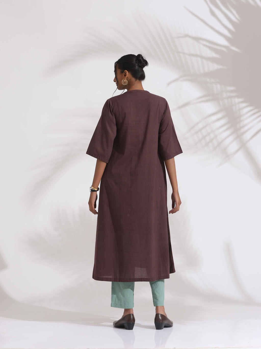trueBrowns Cola Cotton Print Flared Kurta Set - Distacart