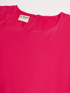 InWeave Women's Fuchsia Short Kurta Palazzo Set