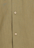 Fabmade Olive Breeze Linen Shirt