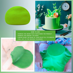 confect neon green sugarpaste br b 250 gms b