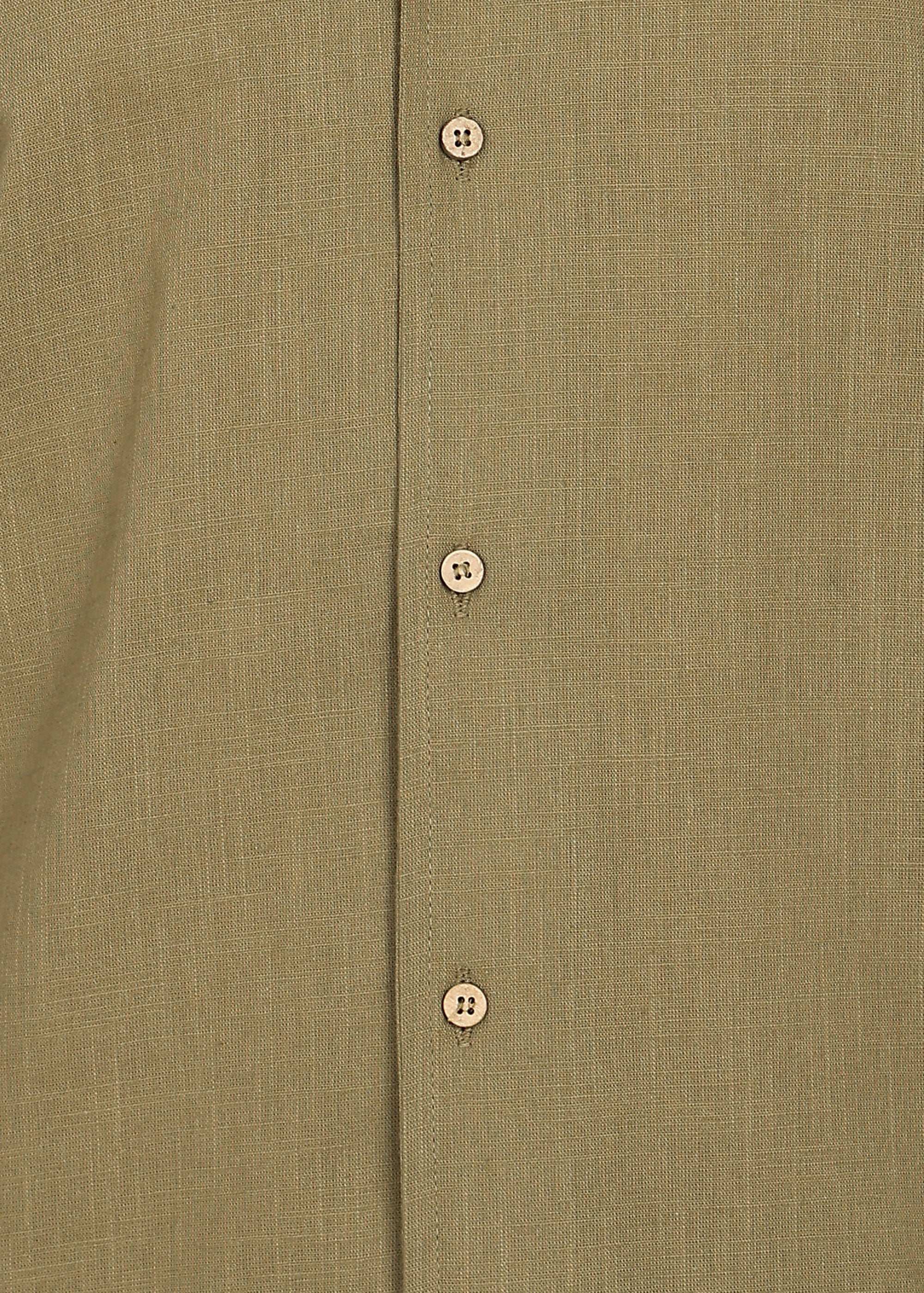 Fabmade Khaki Ease Linen Co-Ord Set