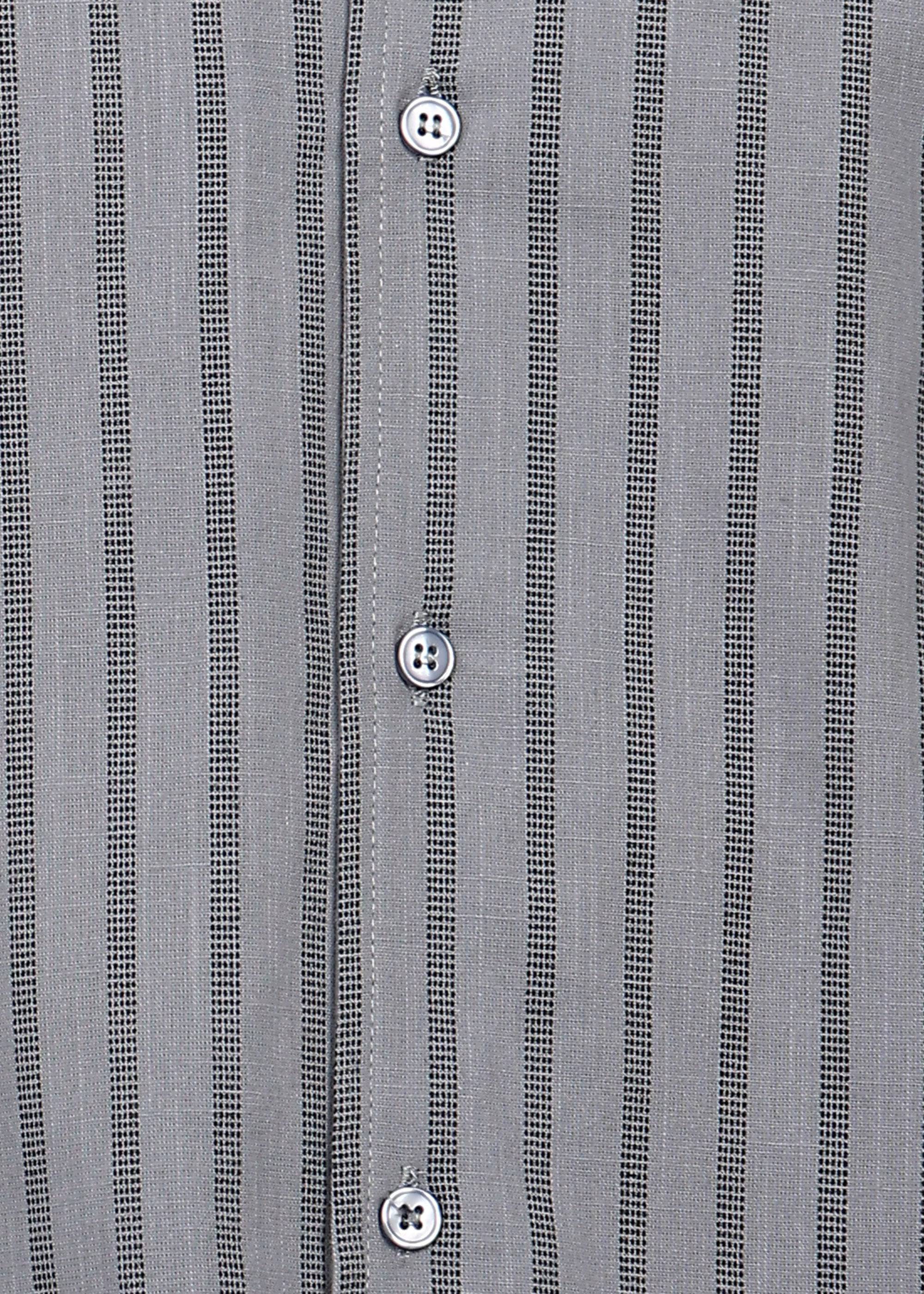 Fabmade Graphite Stripe Short-Sleeve Shirt