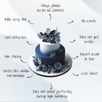 night sky navy fondant edible sugarpaste 1kg