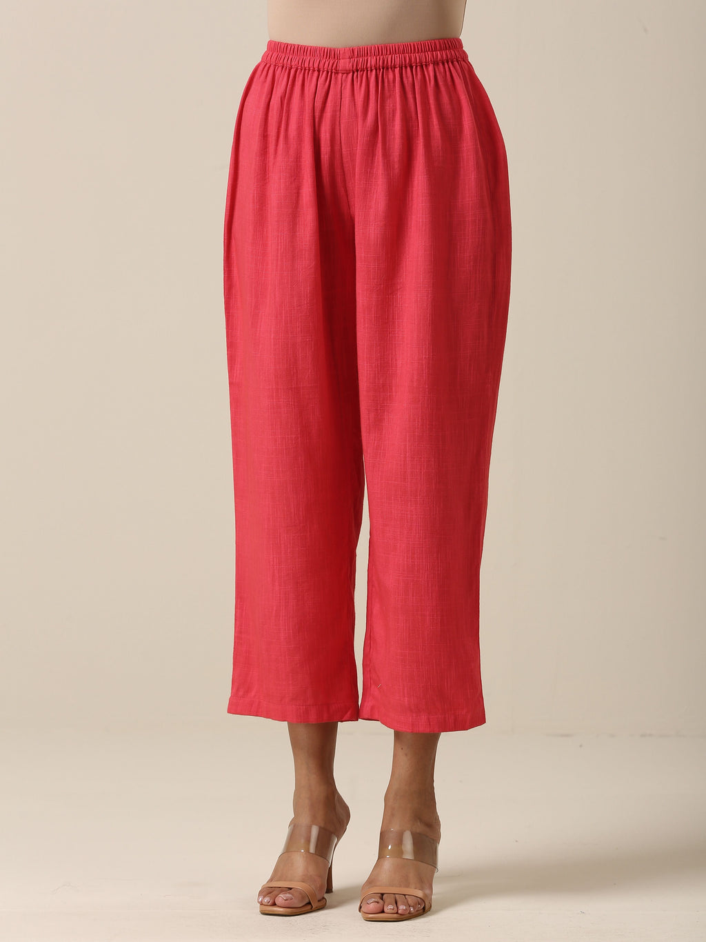 trueBrowns Bright Pink Slub Texture Baggy Sleeve Co-Ord Set | Relove - Distacart