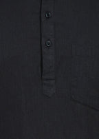 Fabmade Onyx Noir Mandarin Collar Short Kurta
