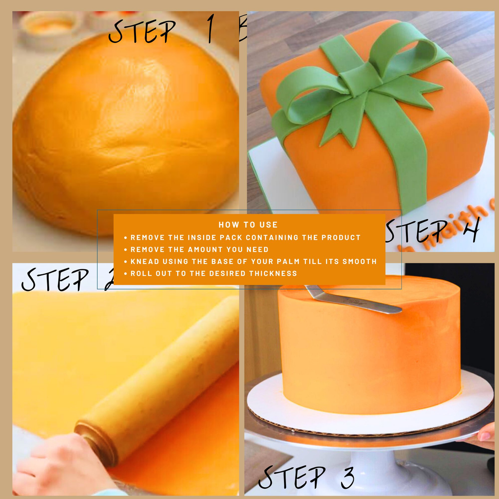 confect citrus orange sugarpaste br b 1 kg b