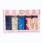 confect edible patriotic sprinkles heart sprinkles captains colors sprinkles pack of 5 j4 06
