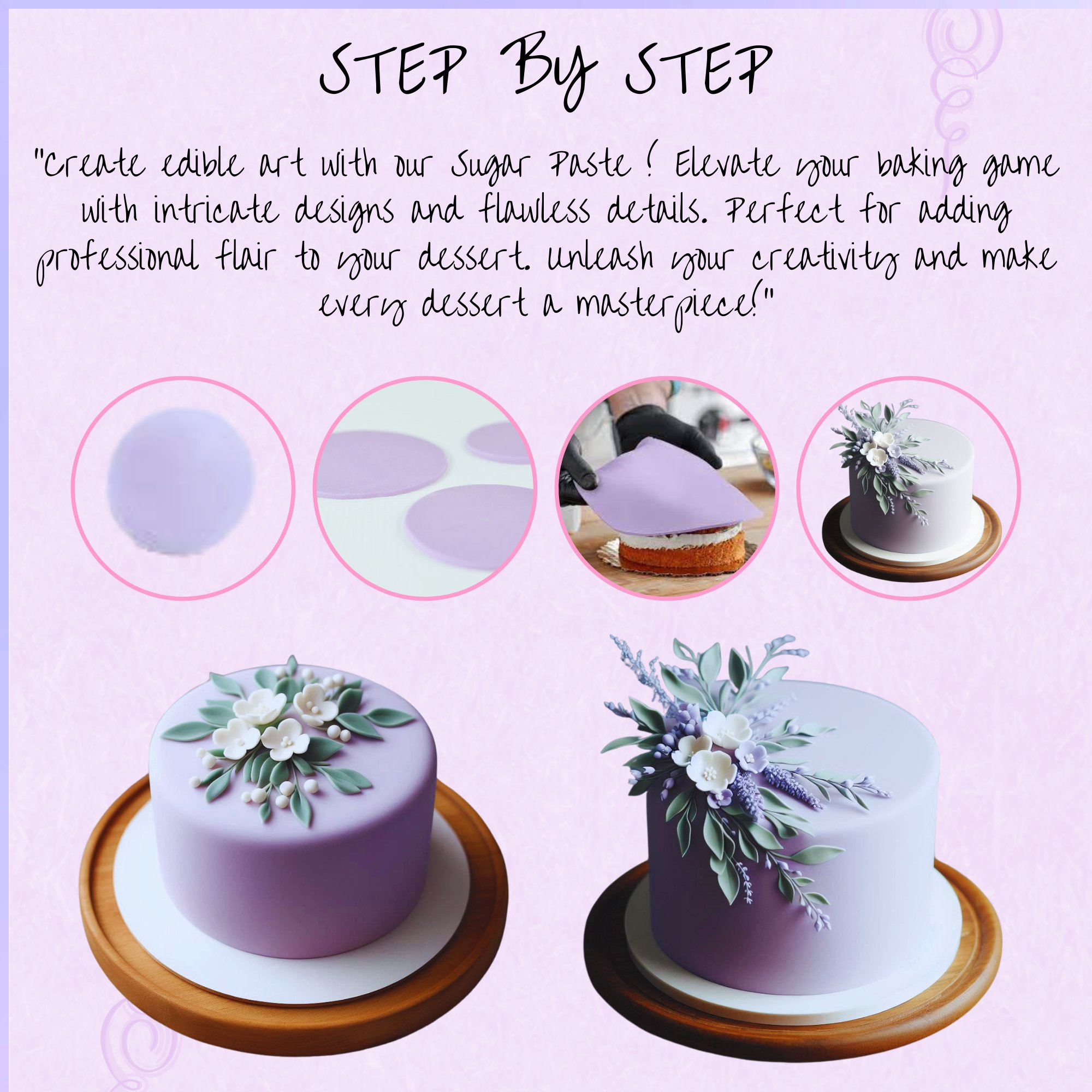 lavender fondant edible sugarpaste 1kg