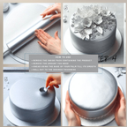confect shimmering silver sugar paste br b 250 gms b