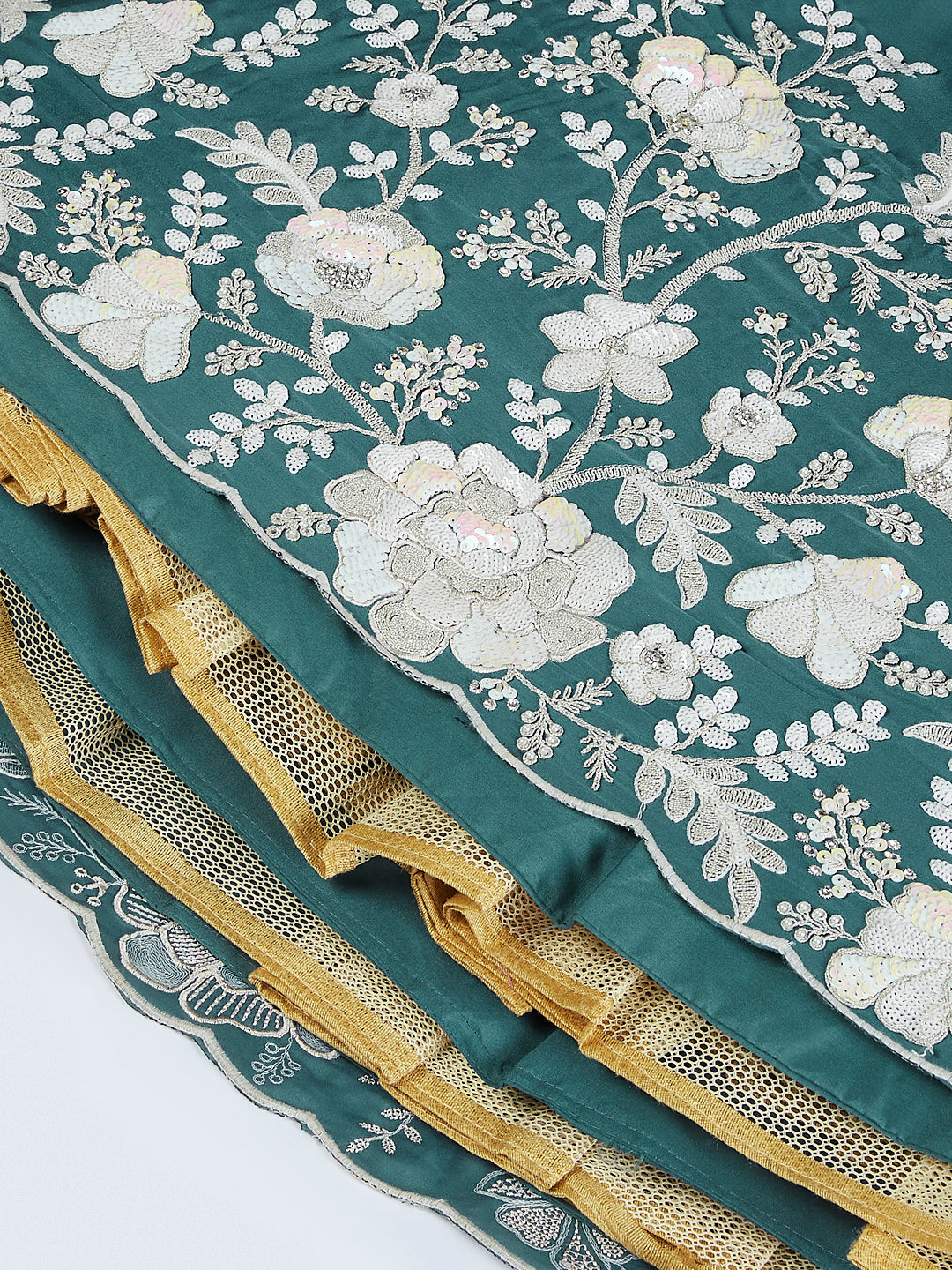 House of Panchhi Pink Pure Georgette Position Printing With Siroski Stone Work Lehenga Choli & Dupatta