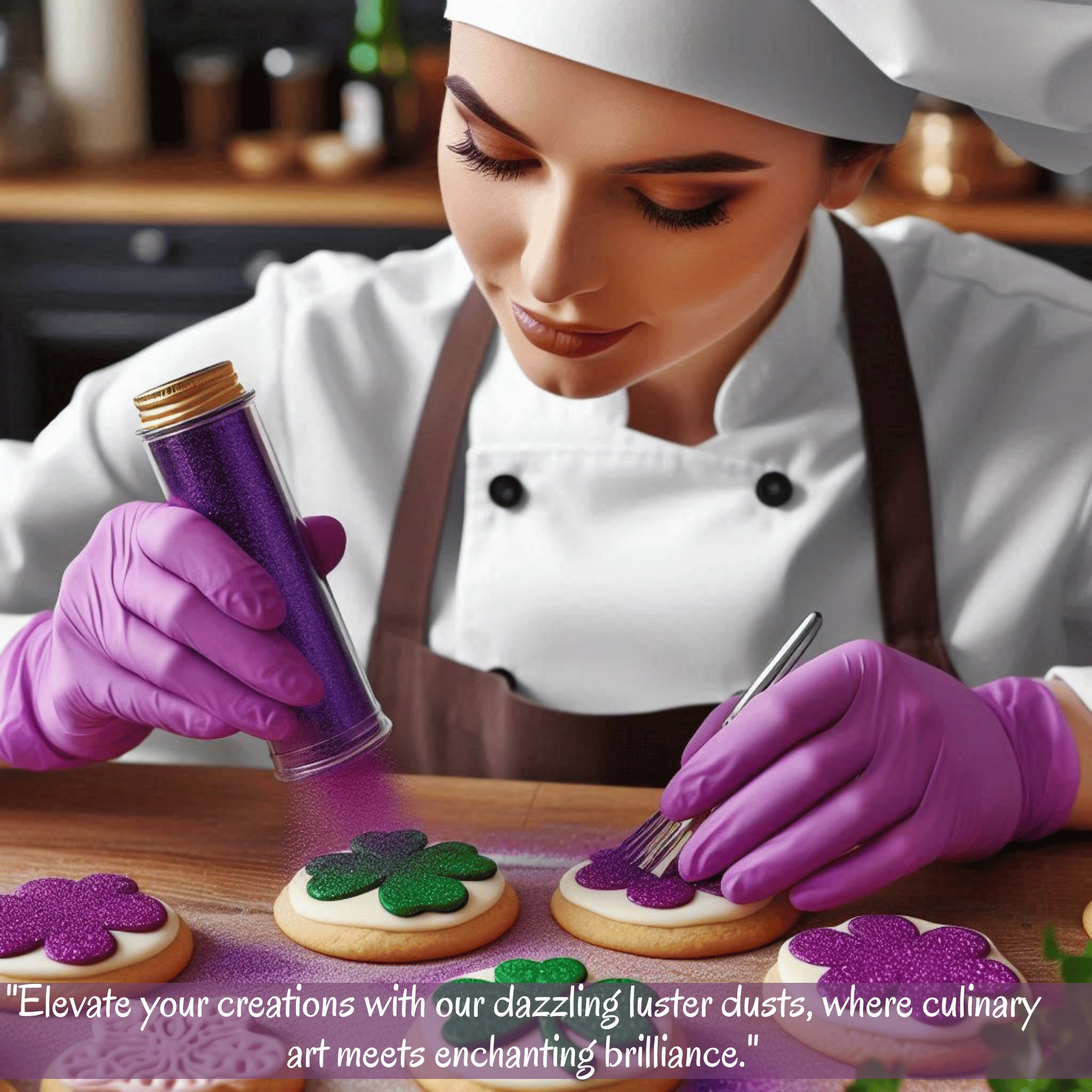 iris purple edible luster dust 5 g