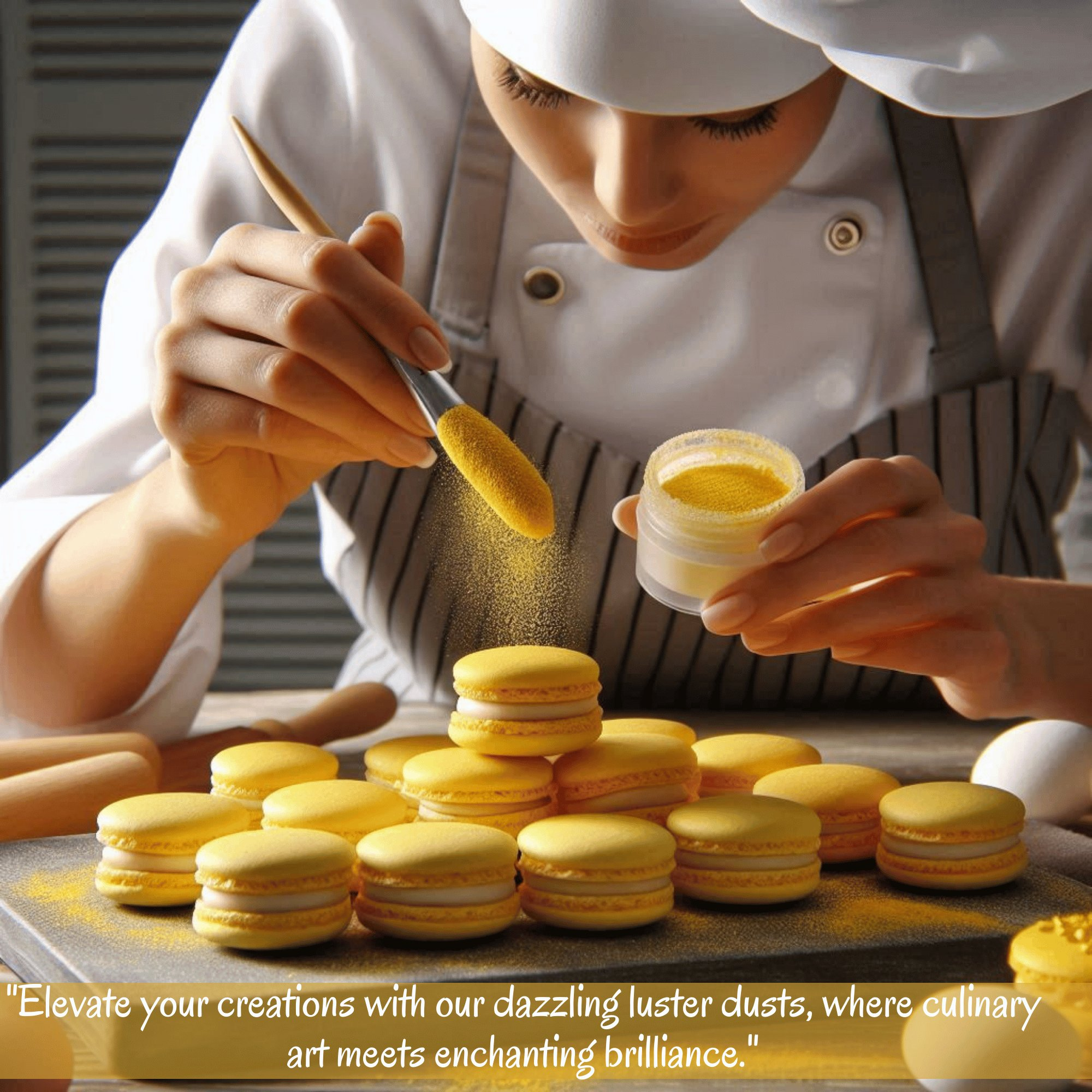 sunflower yellow edible luster dust5 gms