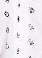 Fabmade Leaf Whisper Linen Shirt