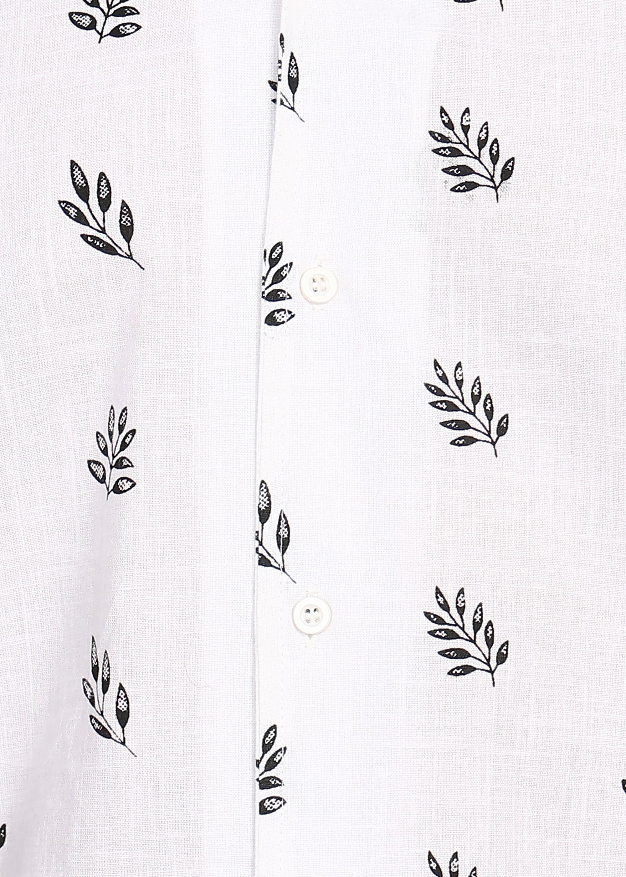 Fabmade Leaf Whisper Linen Shirt