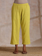 trueBrowns Lime Pink Zig-Zag Lines Print Cotton Kurta Pant Set | Relove - Distacart