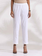 trueBrowns White Cotton Geometric Print Angrakha Kurta Set - Distacart