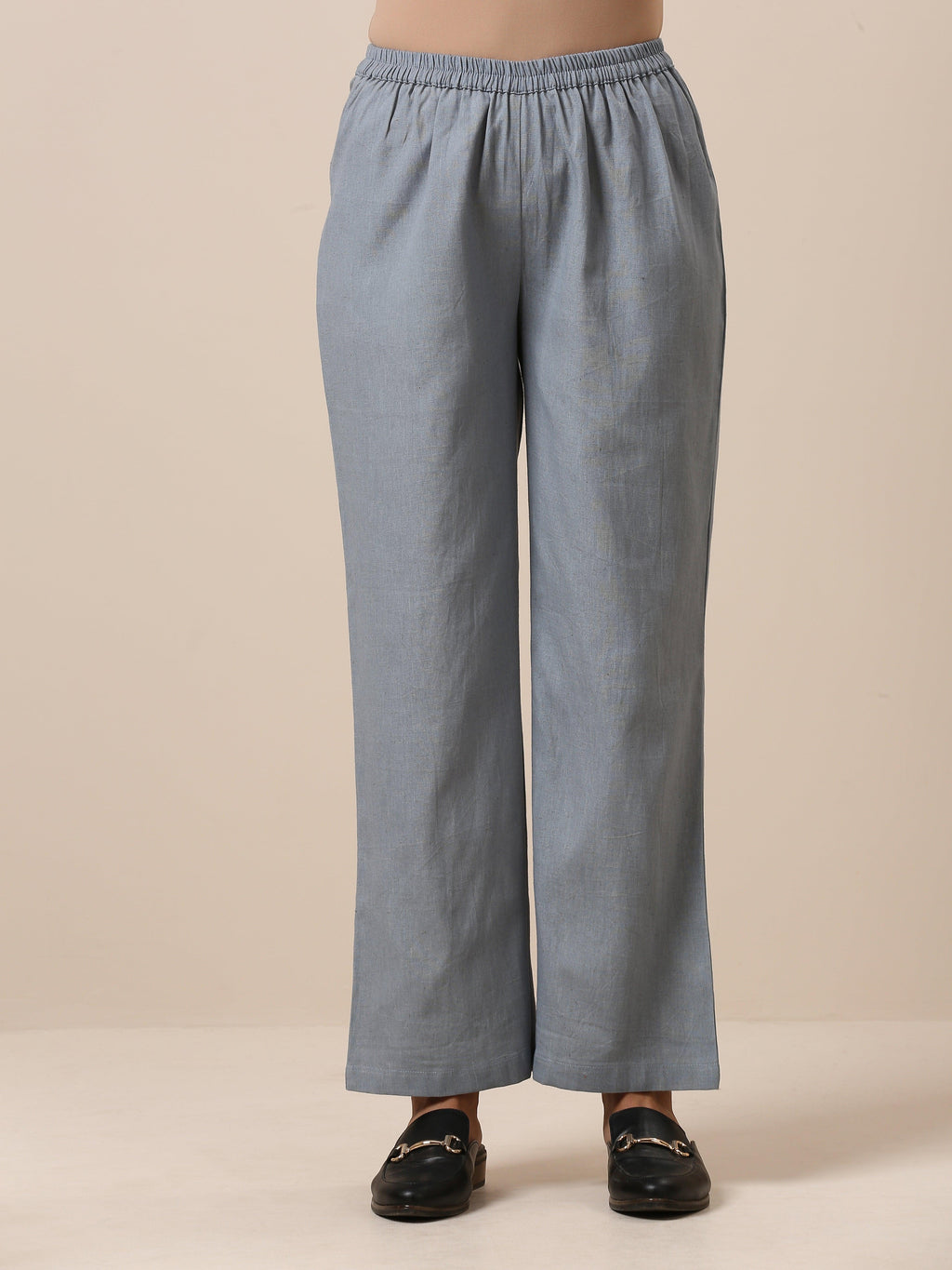 trueBrowns Cotton Steel Blue Short Co-Ord Set | Relove - Distacart