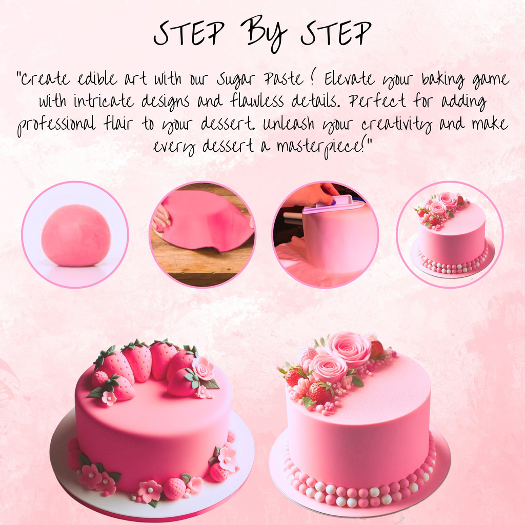 confect hot pink sugarpaste br b 1 kg b