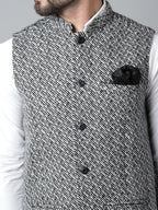 Even Apparels Men's Grey Pure Wool Nehru Jacket