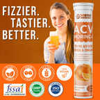 BOOSTIQ ACV Moringa & Cinnamon Effervescent Tablets - Orange Flavour