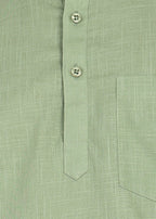 Fabmade Sage Linen Kurta Co-Ord Set - Distacart