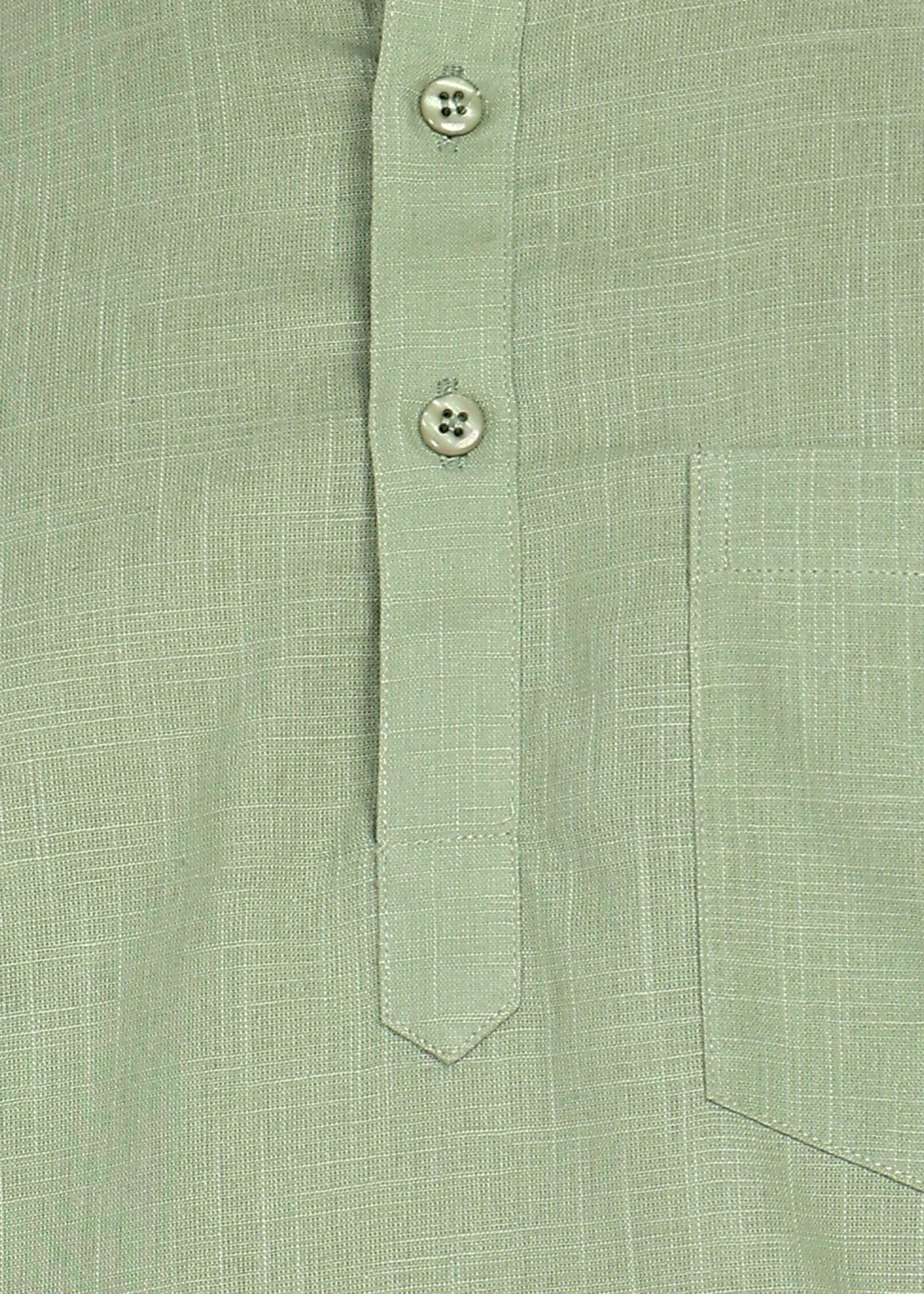 Fabmade Sage Linen Kurta Co-Ord Set - Distacart