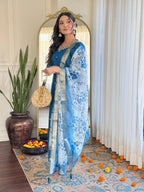 The52 Women's Beautiful Roman Silk Embroidered Straight Kurta with Pant And Dupatta Set - Distacart