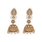 Nuyug 22K Gold Plated Aureate Swirl Jhumki Earrings - Distacart