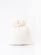 NR By Nidhi Rathi White Mirror Work Embroidered Potli Clutch - Distacart