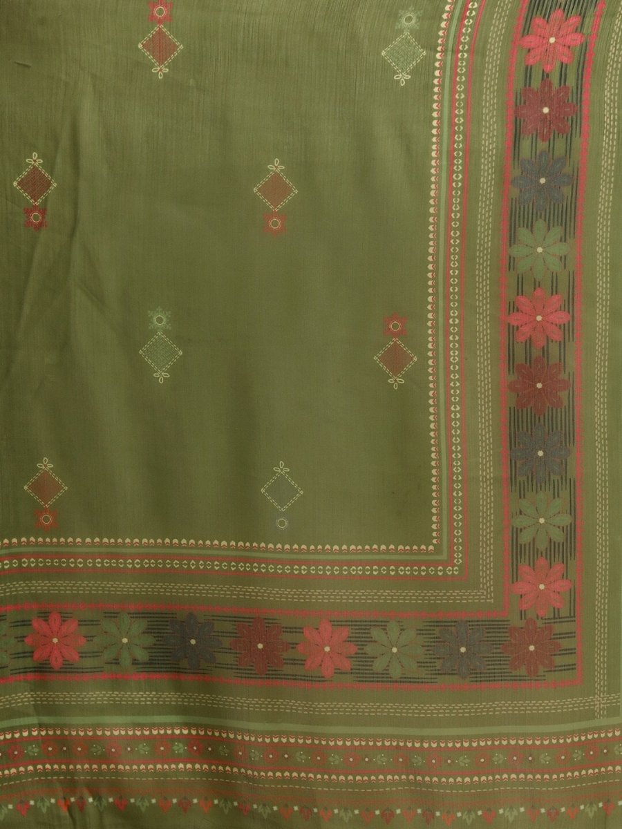 All About You Floral Yoke Design Regular Kurta with Palazzos & Dupatta