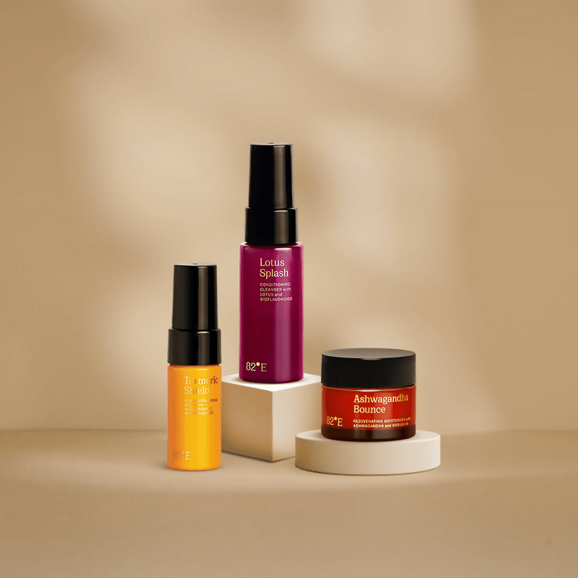 82°E All Skin Type Mini Combo travel-size skincare set