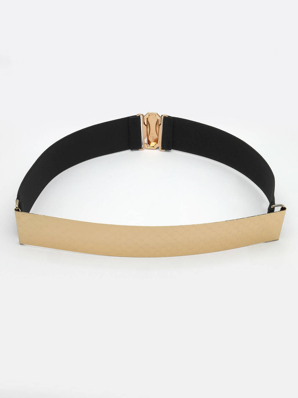NVR Women Circular Gold-Polished Adjustable Broad Belt