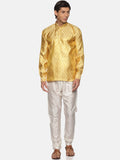 Sethukrishna Men Gold-Toned Kurta with Pyjamas - Distacart