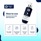Dermistry 5% AHA 2% BHA Exfoliating D Tan Detan Acne Removal Body Wash For Oily All and Strawberry Skin - Distacart