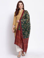 Myshka Women's Latest Multi Cotton Silk Printed Casual Dupatta