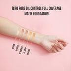 Matt Look Zero Pore Oil Control Full Coverage Matte Foundation - Light