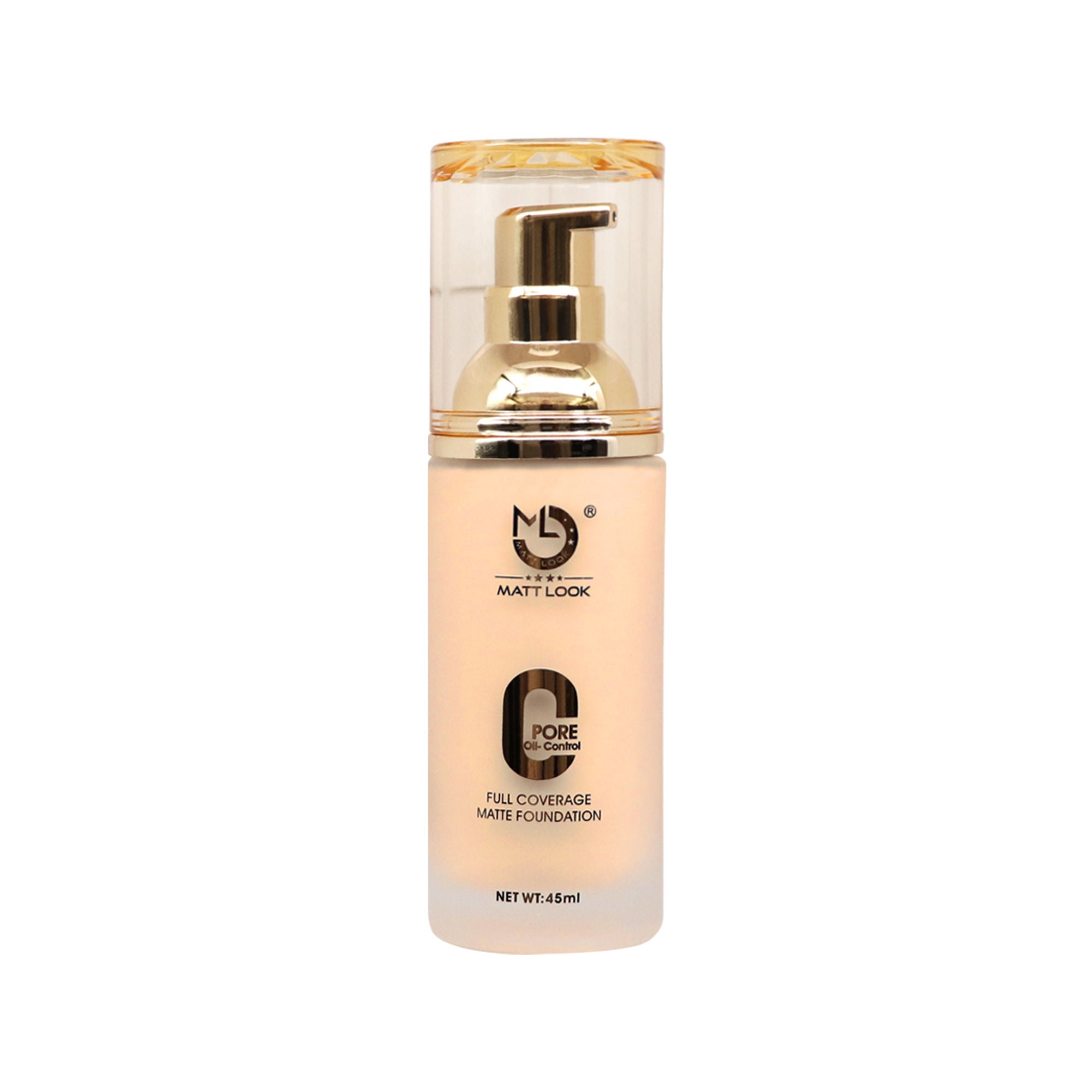Matt Look Zero Pore Oil Control Full Coverage Matte Foundation - Beige