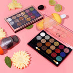 Matt Look Glitterz N Highlight 18 Color Glittering Eyeshadow Palette - Limited