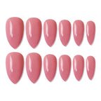 shills professional reusable press on nails almond spn635