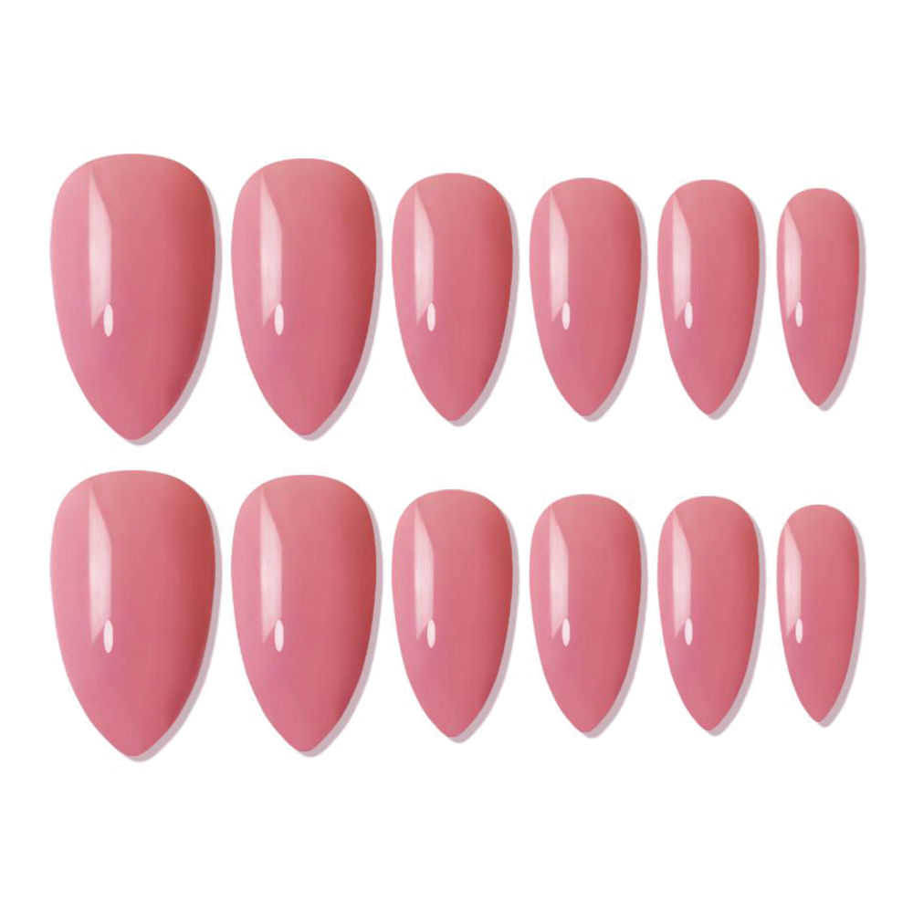 shills professional reusable press on nails almond spn635