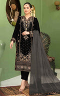 Anaita Black Velvet Suit with Embroidery Sequence Work - Distacart