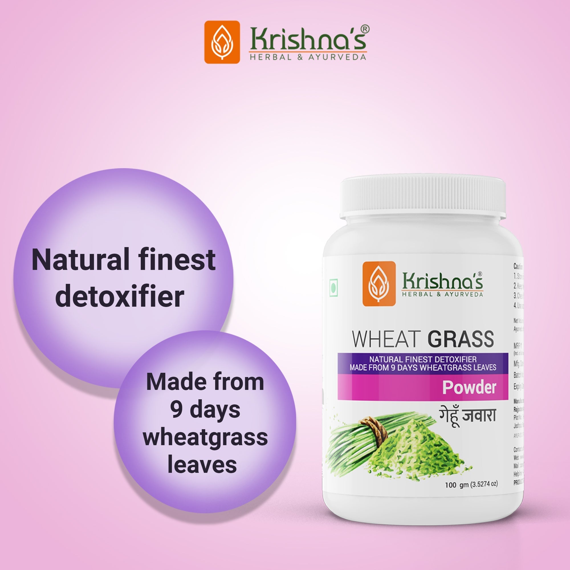 Krishna'S Herbal & Ayurveda Wheatgrass Powder